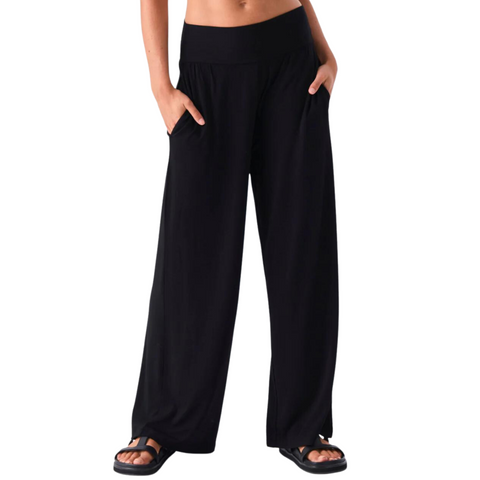 Nomad Modal Wide Leg Pant - Black