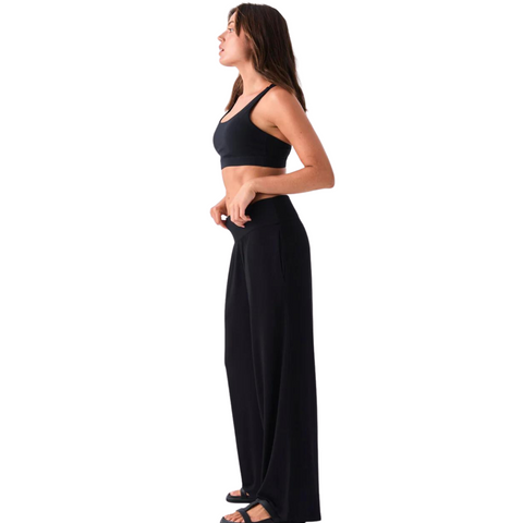 Nomad Modal Wide Leg Pant - Black