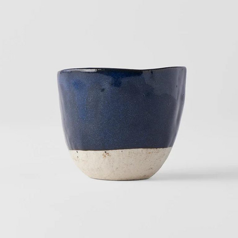 Lopsided Glazed Mug - Azomei Navy Glaze - 200 ml