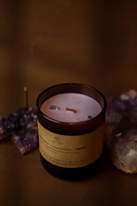 All Chakra Meditation Pure Essential Oil Candles: Root / Small