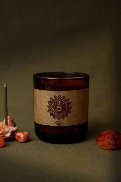 All Chakra Meditation Pure Essential Oil Candles: Root / Small